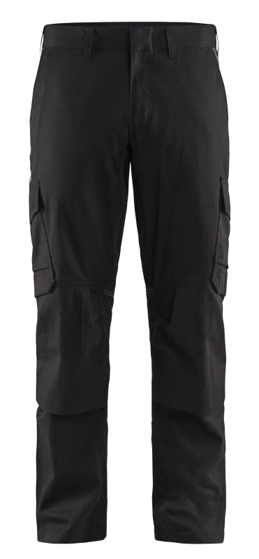 Blåkläder Industrie werkbroek stretch met kniezakken 14481832 Zwart/Donkergrijs Zwart/Donkergrijs