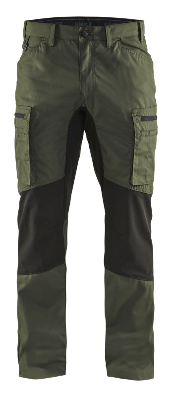 Blåkläder Service werkbroek met stretch 14591845 Army Groen/Zwart Army Groen/Zwart