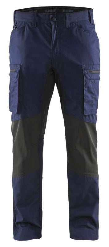 Blåkläder Service werkbroek met stretch 14591845 Marineblauw/Zwart Marineblauw/Zwart