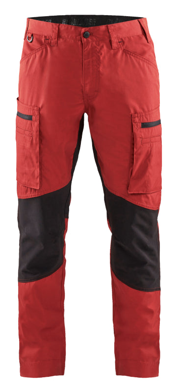 Blåkläder Service werkbroek met stretch 14591845 Rood/Zwart Rood/Zwart