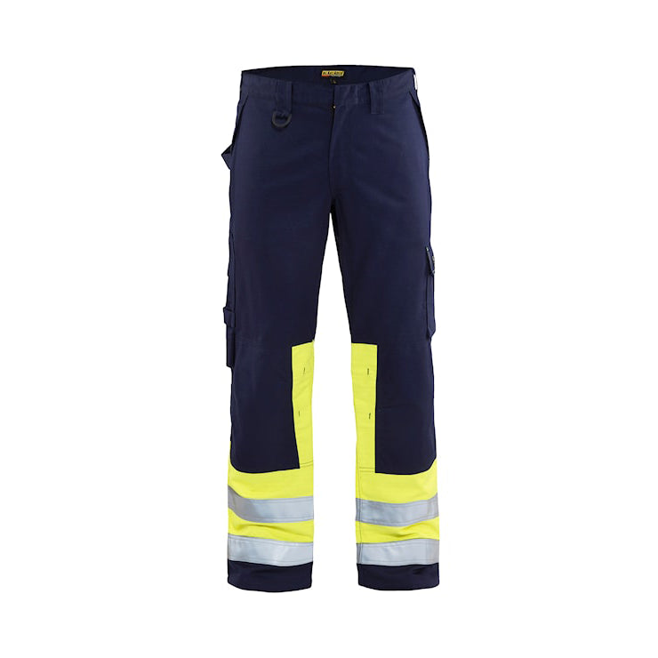 Blåkläder Multinorm werkbroek 14781514 Marine/High-Vis Geel Marine/High-Vis Geel