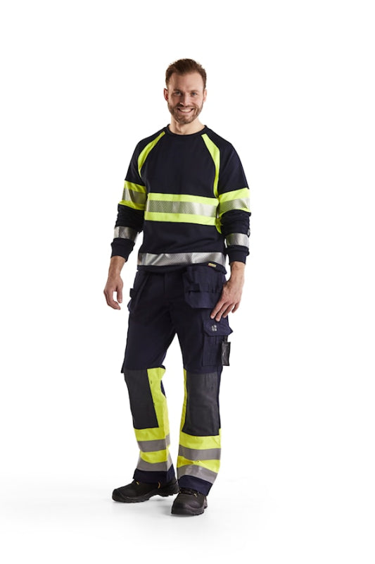 Blåkläder Multinorm werkbroek 14791514 Marine/High-Vis Geel Marine/High-Vis Geel