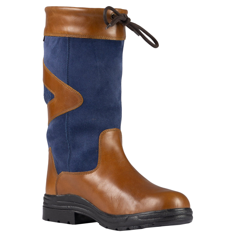 Horka Leren Laars Greenwich Gevoerd 146270 Cognac/Blauw (WEEKAANBIEDING!) Cognac/Blauw 0651