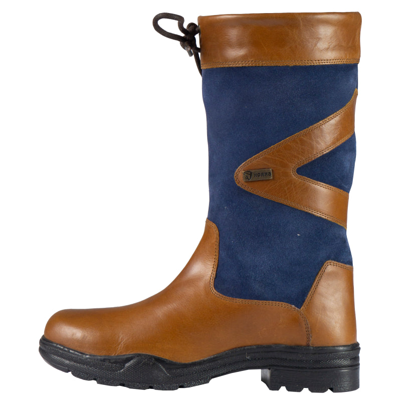 Horka Leren Laars Greenwich Gevoerd 146270 Cognac/Blauw (WEEKAANBIEDING!) Cognac/Blauw 0651