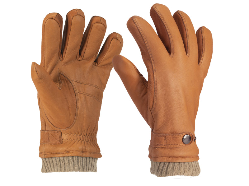 Mutka luxe leren (Herten) Heren Handschoenen Kimo 1184R Los per paar te bestellen Bruin