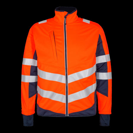 Engel Safety Softshelljack 1158-237 Oranje/Inktblauw 10165