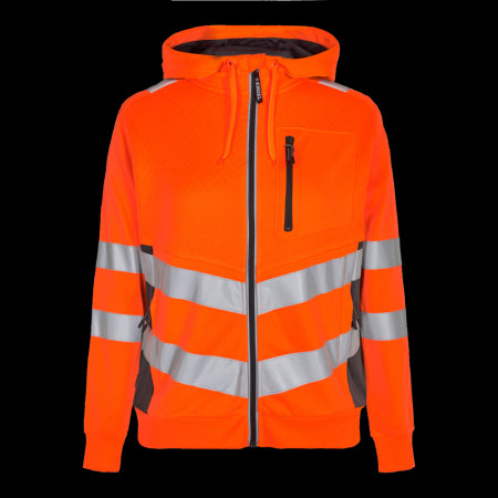 Engel Safety Sweatcardigan 8025-241 Oranje/Antraciet 1079