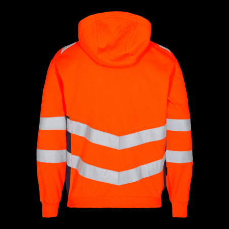 Engel Safety Sweatcardigan 8025-241 Oranje/Inktblauw 10165