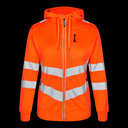 Engel Safety Dames Sweatcardigan 8027-241 Oranje 10