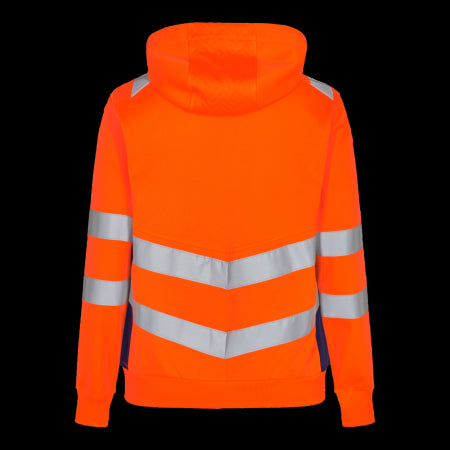 Engel Safety Dames Sweatcardigan 8027-241 Oranje/Inktblauw 10165