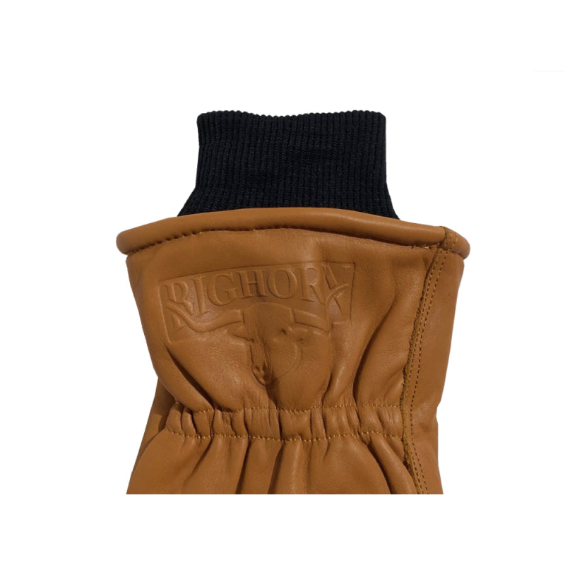 Bighorn Leren Vinger Handschoenen 580 Winter met boord Cognac