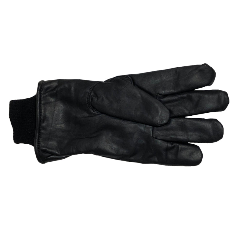 Bighorn Leren Vinger Handschoenen 580 Winter met boord Zwart