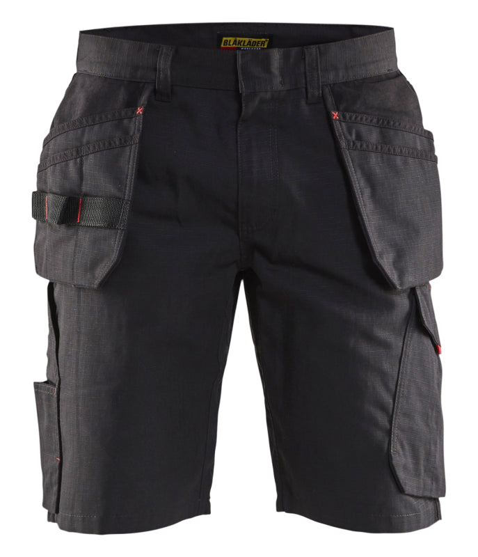 Blåkläder Service short met spijkerzakken 14941330 Zwart/Rood Zwart/Rood