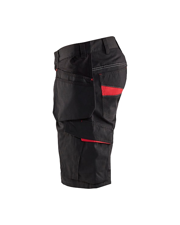 Blåkläder Service short met spijkerzakken 14941330 Zwart/Rood Zwart/Rood