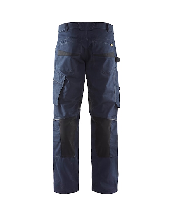 Blåkläder Service werkbroek met stretch zonder spijkerzakken 14951330 Donker marineblauw/Zwart Donker marineblauw/Zwart