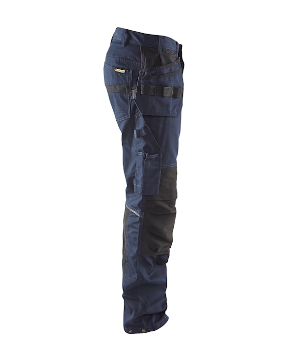 Blåkläder Service werkbroek met stretch en spijkerzakken 14961330 Donker marineblauw/Zwart Donker marineblauw/Zwart