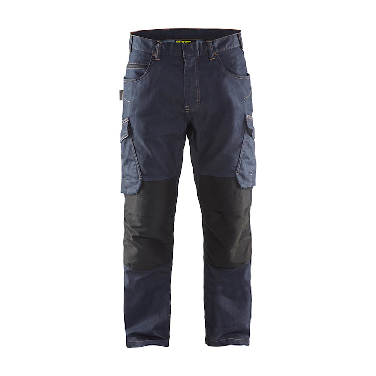 Blåkläder Service werkbroek denim 14971141 Marineblauw/Zwart Marineblauw/Zwart