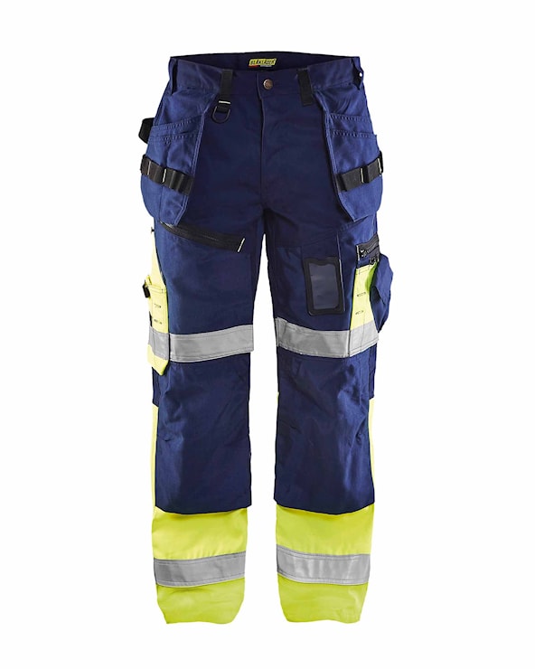 Blåkläder Werkbroek High-Vis X1500 15081860 Marine/High-Vis Geel Marine/High-Vis Geel