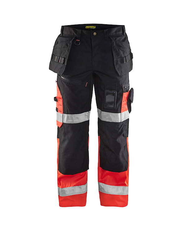 Blåkläder Werkbroek High-Vis X1500 15081860 Zwart/High-Vis Rood Zwart/High-Vis Rood