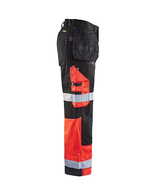 Blåkläder Werkbroek High-Vis X1500 15081860 Zwart/High-Vis Rood Zwart/High-Vis Rood