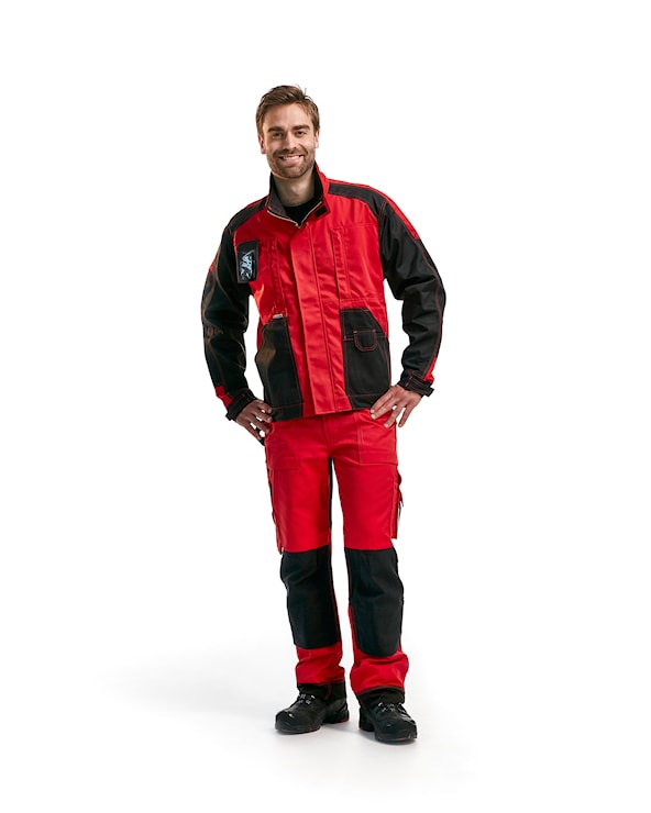 Blåkläder Werkbroek zonder spijkerzakken 15231860 Rood/Zwart Rood/Zwart