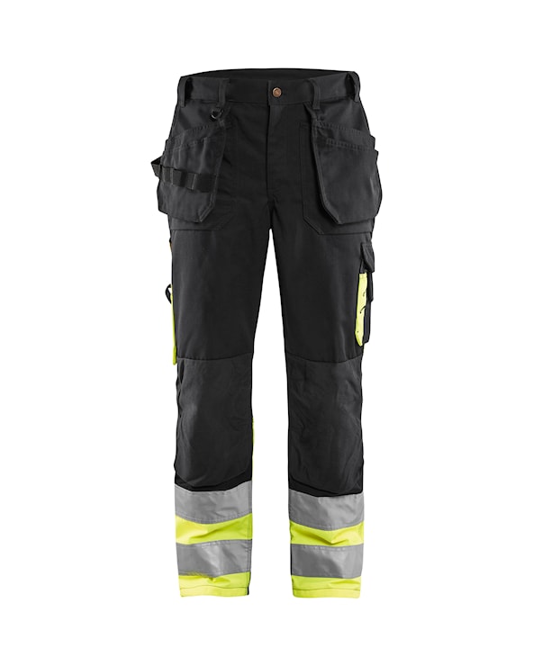 Blåkläder Werkbroek High-Vis 15291370 Zwart/High-Vis Geel Zwart/High-Vis Geel