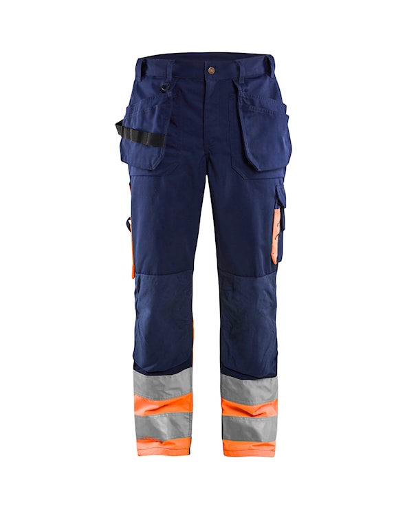 Blåkläder Werkbroek High-Vis 15291860 Marineblauw/Oranje Marineblauw/Oranje