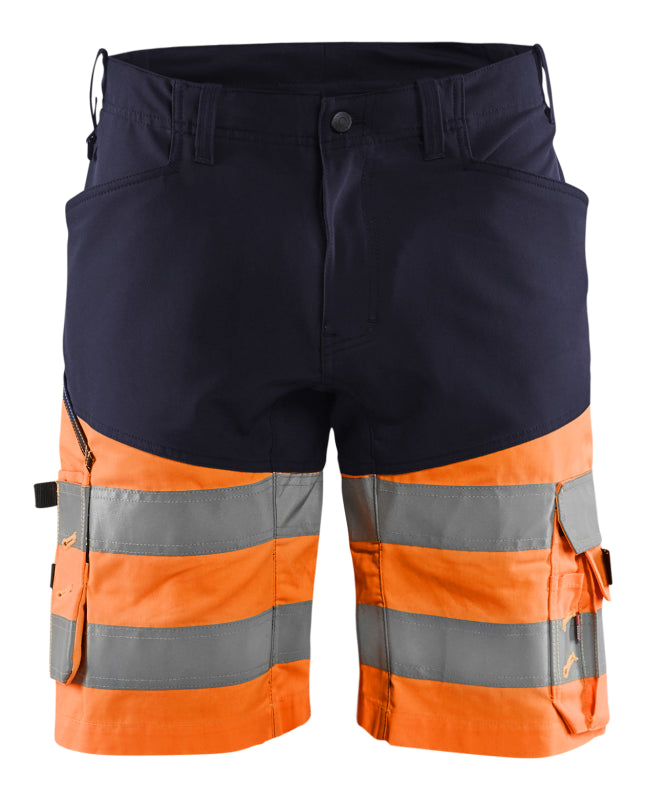 Blåkläder Short met stretch High-Vis 15411811 Marineblauw/Oranje Marineblauw/Oranje