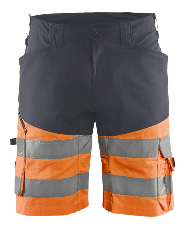 Blåkläder Short met stretch High-Vis 15411811 Medium Grijs/ High-Vis Oranje Medium Grijs/ High Vis Oranje