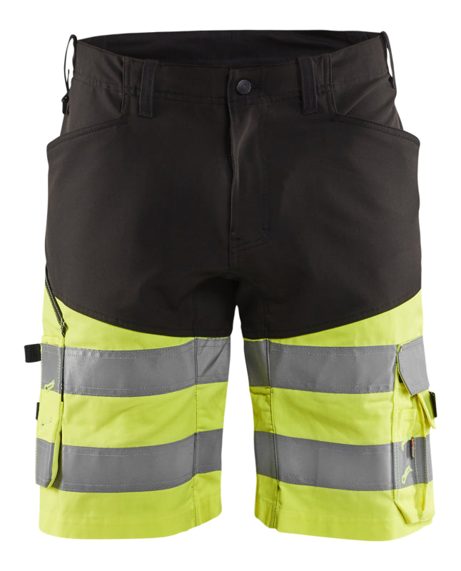 Blåkläder Short met stretch High-Vis 15411811 Zwart/High-Vis Geel Zwart/High Vis Geel