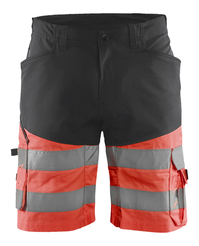 Blåkläder Short met stretch High-Vis 15411811 Zwart/High-Vis Rood Zwart/High Vis Rood