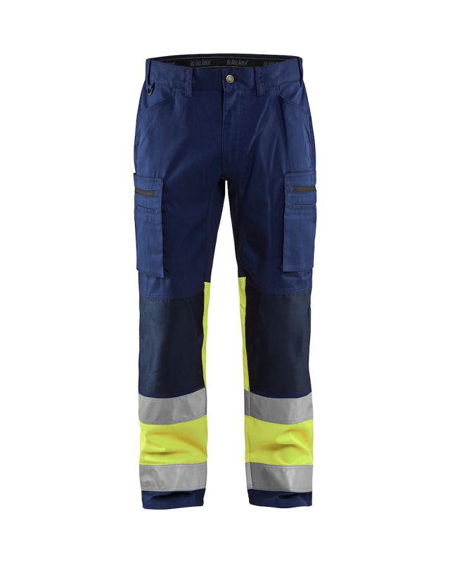 Blåkläder Werkbroek met stretch High-Vis 15511811 Marine/High-Vis Geel Marine/High-Vis Geel