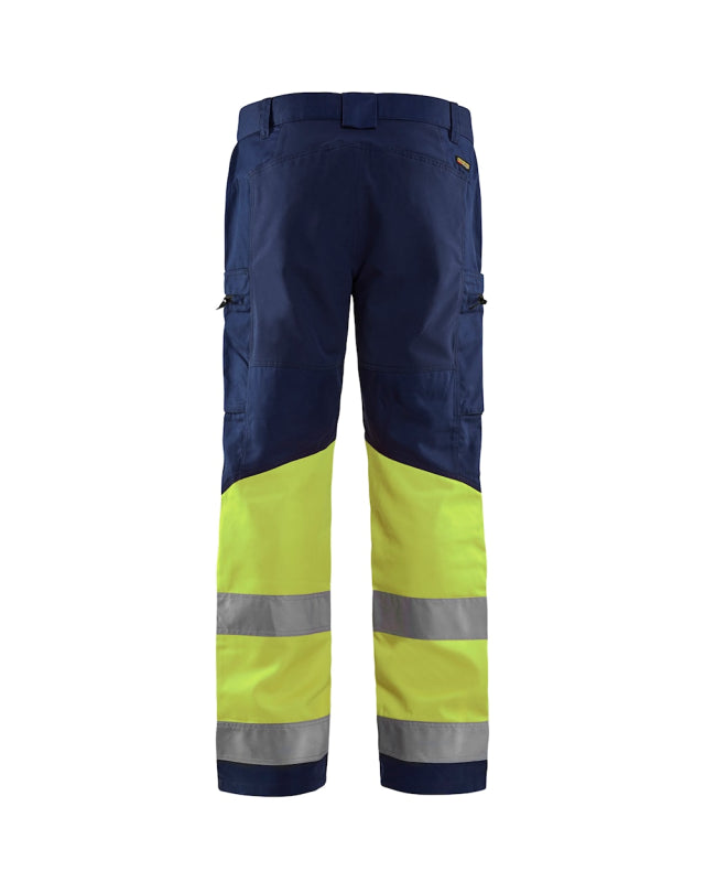 Blåkläder Werkbroek met stretch High-Vis 15511811 Marine/High-Vis Geel Marine/High-Vis Geel