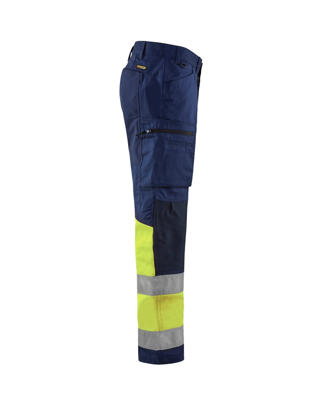 Blåkläder Werkbroek met stretch High-Vis 15511811 Marine/High-Vis Geel Marine/High-Vis Geel