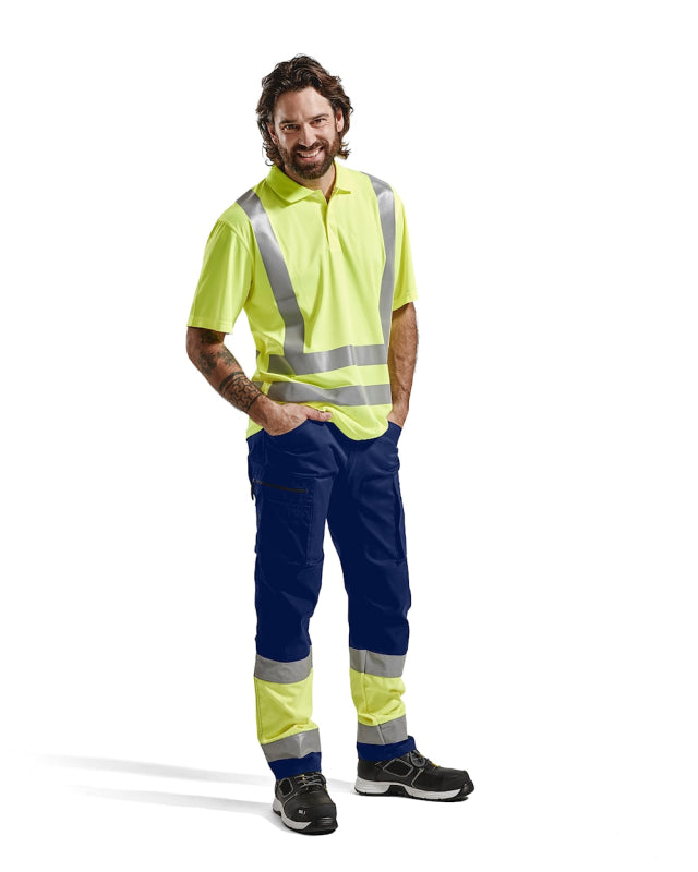 Blåkläder Werkbroek met stretch High-Vis 15511811 Marine/High-Vis Geel Marine/High-Vis Geel