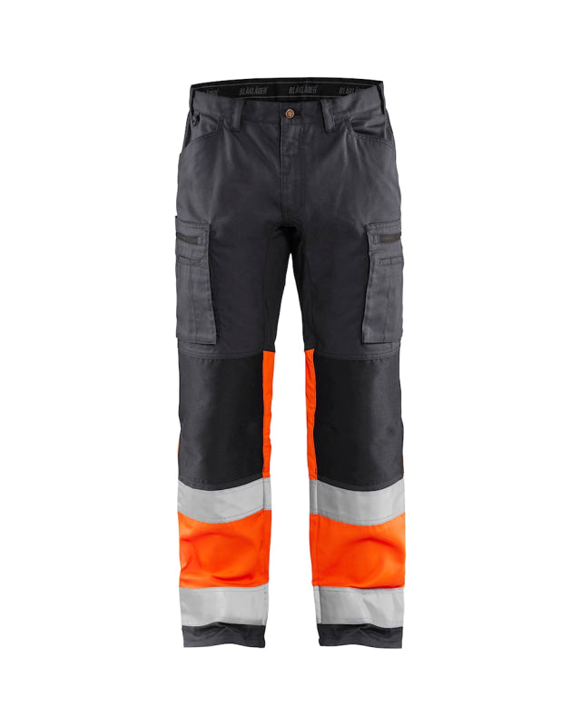 Blåkläder Werkbroek met stretch High-Vis 15511811 Medium Grijs/ High-Vis Oranje Medium Grijs/ High-Vis Oranje