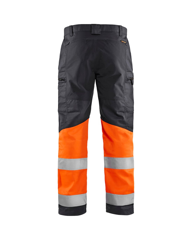 Blåkläder Werkbroek met stretch High-Vis 15511811 Medium Grijs/ High-Vis Oranje Medium Grijs/ High-Vis Oranje