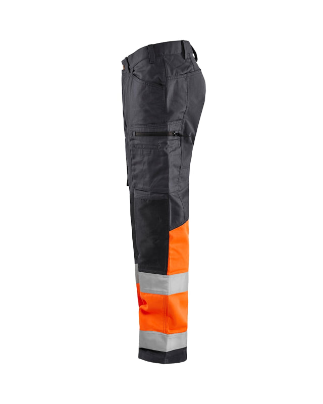 Blåkläder Werkbroek met stretch High-Vis 15511811 Medium Grijs/ High-Vis Oranje Medium Grijs/ High-Vis Oranje