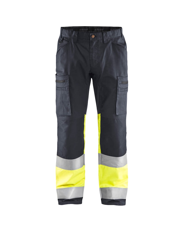 Blåkläder Werkbroek met stretch High-Vis 15511811 Medium Grijs/High-Vis Geel Medium Grijs/High-Vis Geel