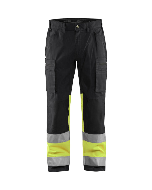 Blåkläder Werkbroek met stretch High-Vis 15511811 Zwart/High-Vis Geel Zwart/High-Vis Geel