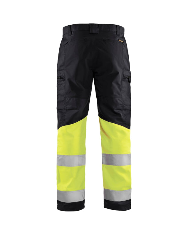 Blåkläder Werkbroek met stretch High-Vis 15511811 Zwart/High-Vis Geel Zwart/High-Vis Geel