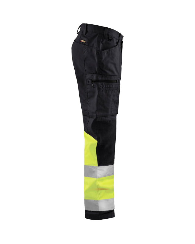 Blåkläder Werkbroek met stretch High-Vis 15511811 Zwart/High-Vis Geel Zwart/High-Vis Geel