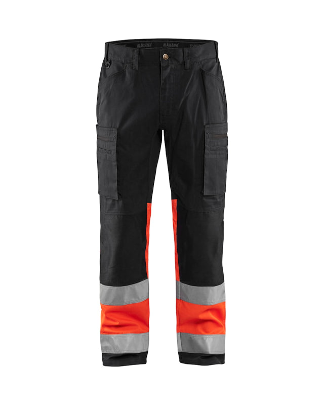 Blåkläder Werkbroek met stretch High-Vis 15511811 Zwart/High-Vis Rood Zwart/High-Vis Rood