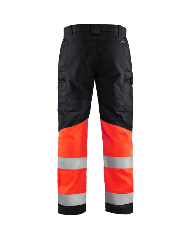 Blåkläder Werkbroek met stretch High-Vis 15511811 Zwart/High-Vis Rood Zwart/High-Vis Rood