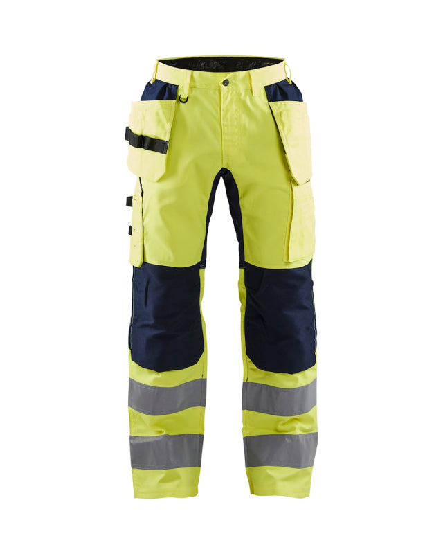 Blåkläder Werkbroek met stretch High-Vis 15521811 High-Vis Geel/Marineblauw High-Vis Geel/Marineblauw