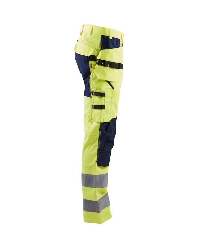 Blåkläder Werkbroek met stretch High-Vis 15521811 High-Vis Geel/Marineblauw High-Vis Geel/Marineblauw