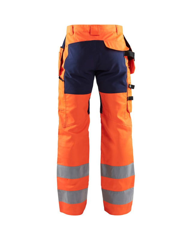 Blåkläder Werkbroek met stretch High-Vis 15521811 High-Vis Oranje/Marineblauw High-Vis Oranje/Marineblauw