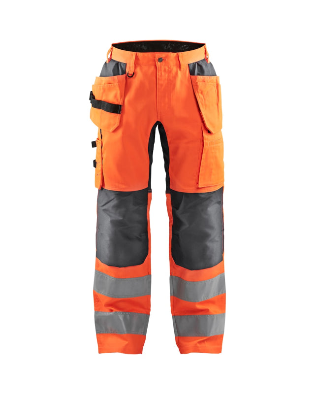 Blåkläder Werkbroek met stretch High-Vis 15521811 High-Vis Oranje/Medium Grijs High-Vis Oranje/Medium Grijs