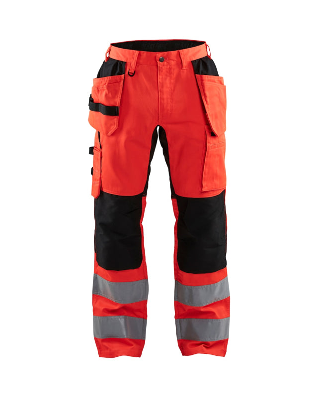 Blåkläder Werkbroek met stretch High-Vis 15521811 High-Vis Rood/Zwart High-Vis Rood/Zwart