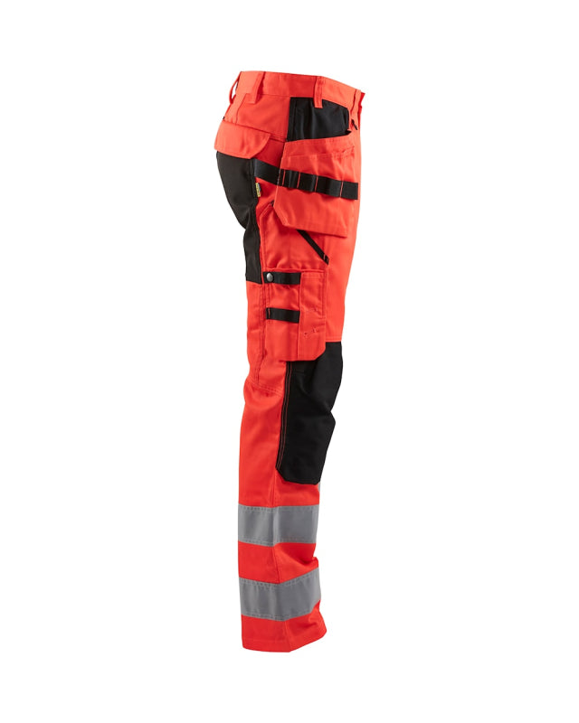 Blåkläder Werkbroek met stretch High-Vis 15521811 High-Vis Rood/Zwart High-Vis Rood/Zwart